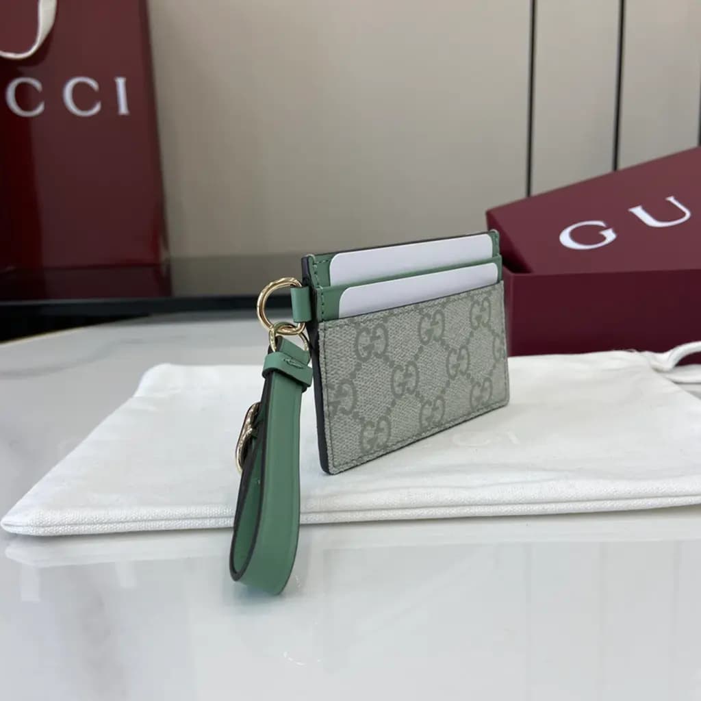 구찌 Gucci 디몬트 GG 엠블럼 카드 지갑 상세 이미지