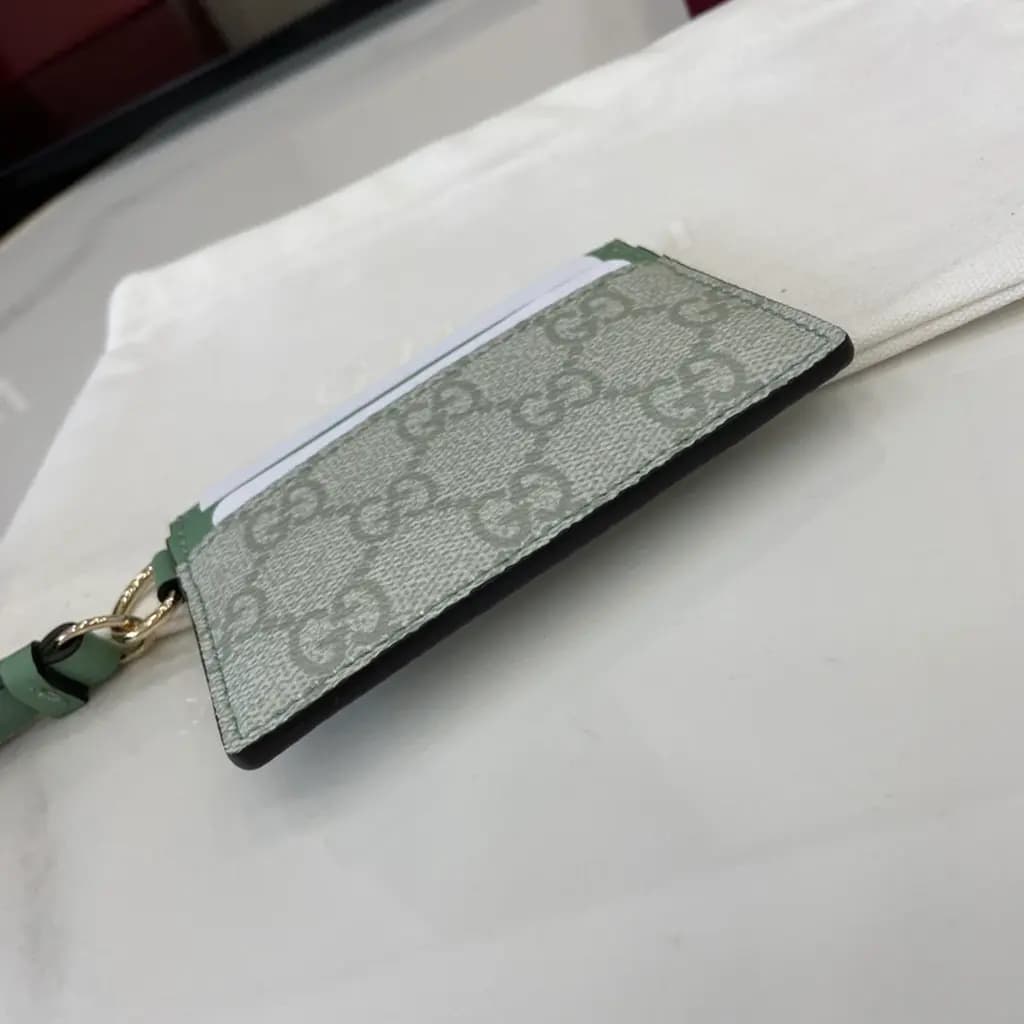 구찌 Gucci 디몬트 GG 엠블럼 카드 지갑 상세 이미지