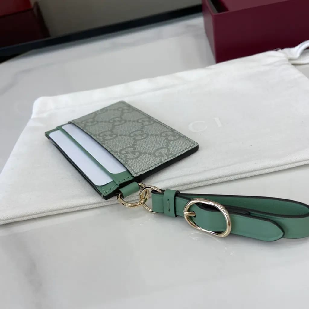 구찌 Gucci 디몬트 GG 엠블럼 카드 지갑 상세 이미지