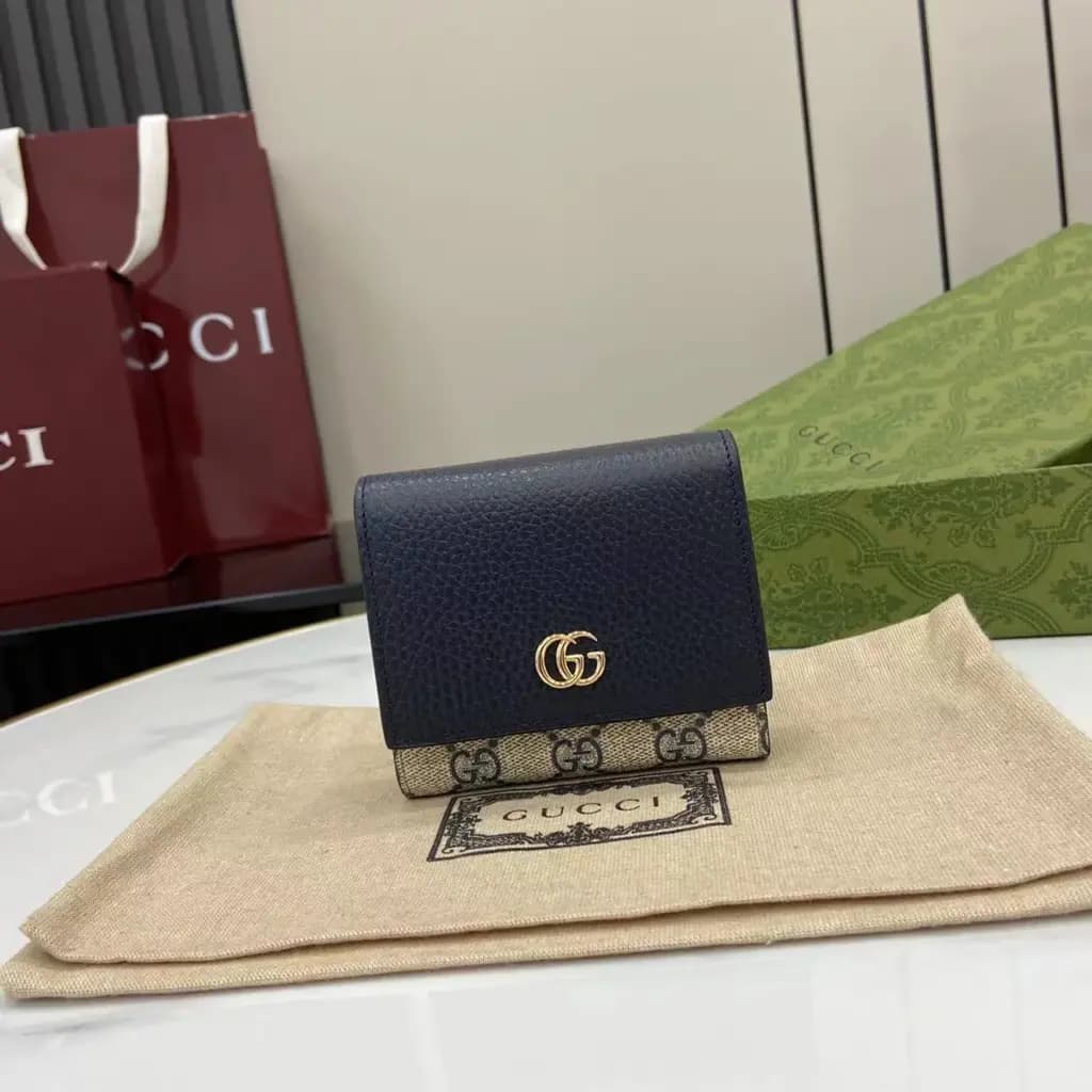 구찌 구찌 GG 마몬트레더 지갑 상세 이미지