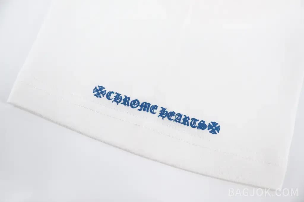 크롬하츠 크롬하츠 블루 크로스 그래픽 반팔 티셔츠 상세 이미지