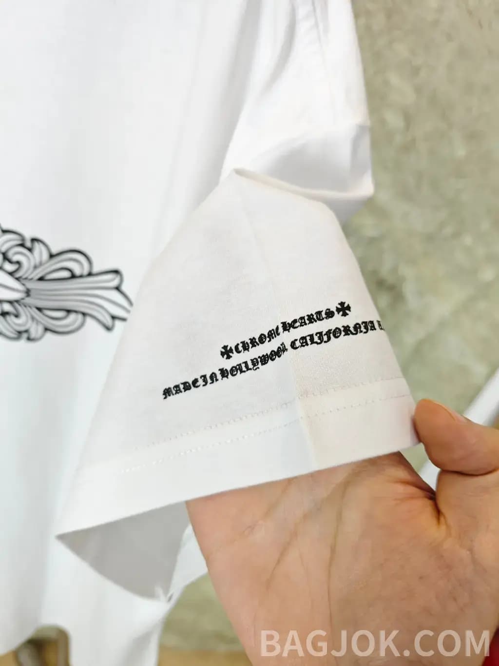 크롬하츠 크롬하츠 산스크리트어 십자가 반팔티셔츠 상세 이미지