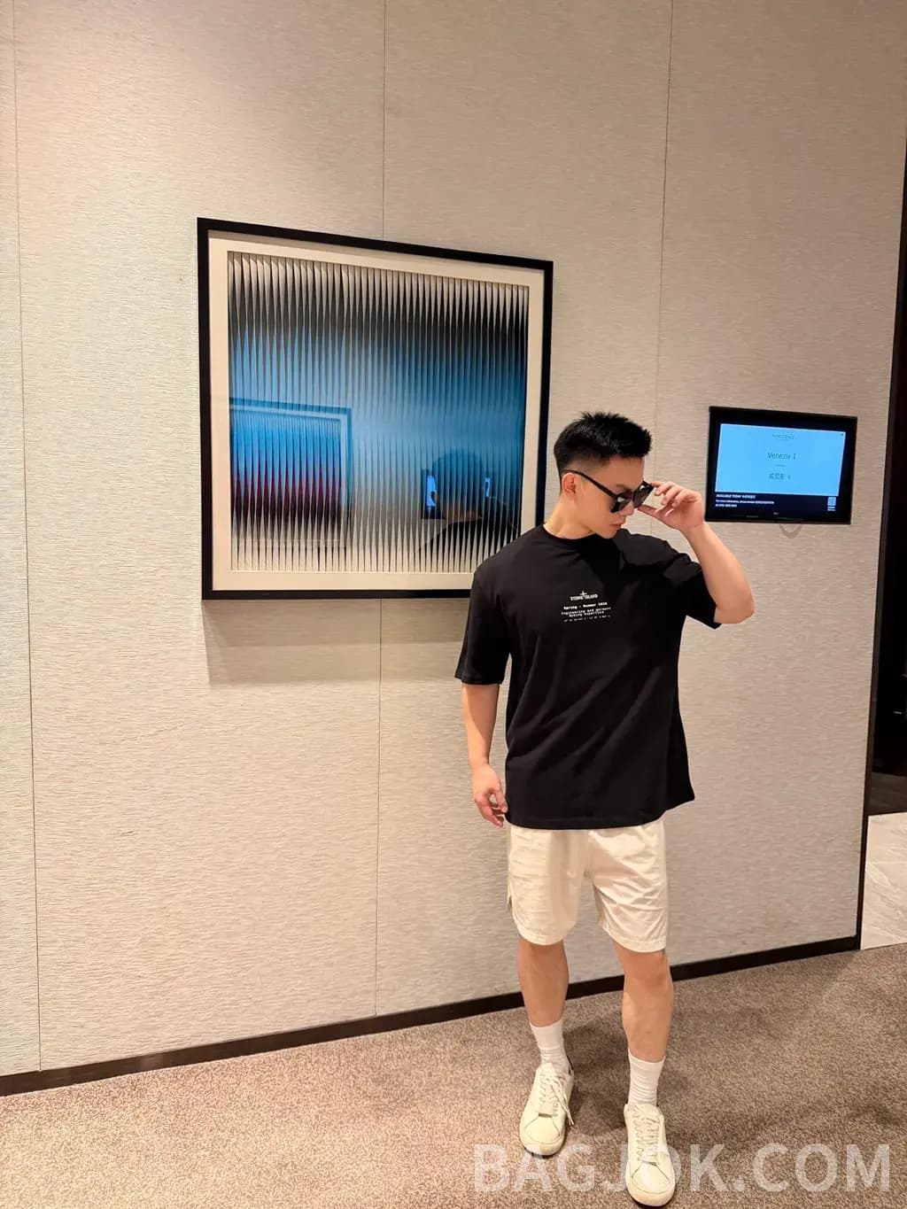 스톤아일랜드 스톤아일랜드 컴퍼스 로고 반팔 티셔츠 상세 이미지