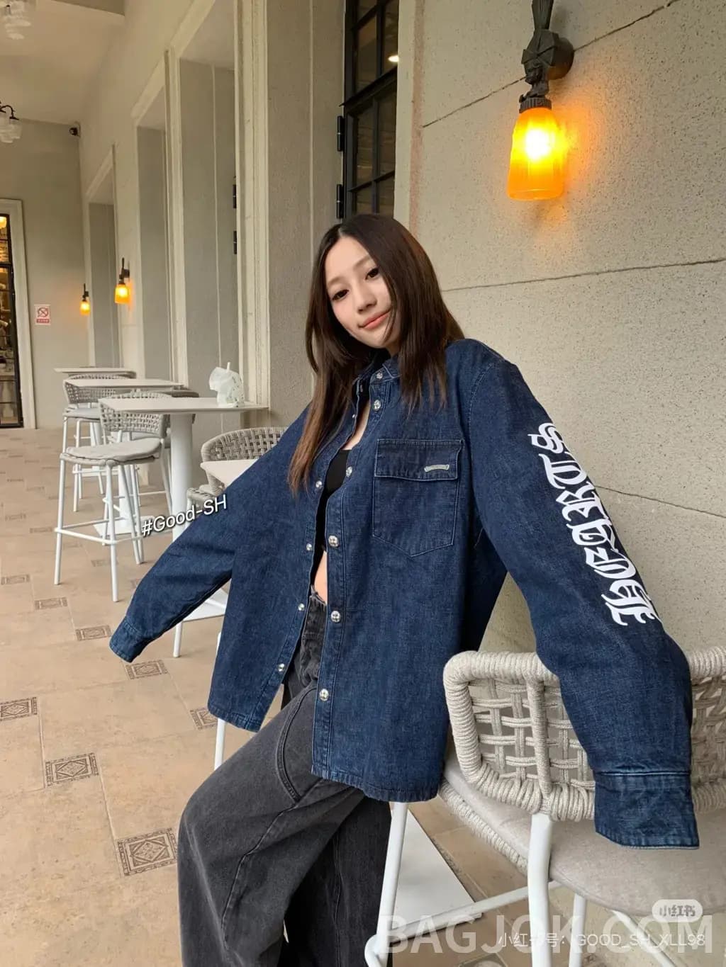 크롬하츠 크롬하츠 데님 셔츠 패딩 자켓 상세 이미지