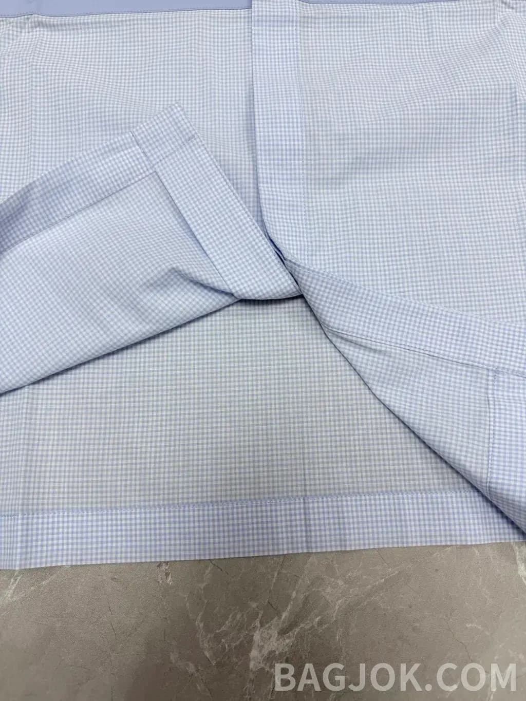 루이비통 루이비통 LV 커브 로고 체크 인서트 반팔 셔츠 상세 이미지