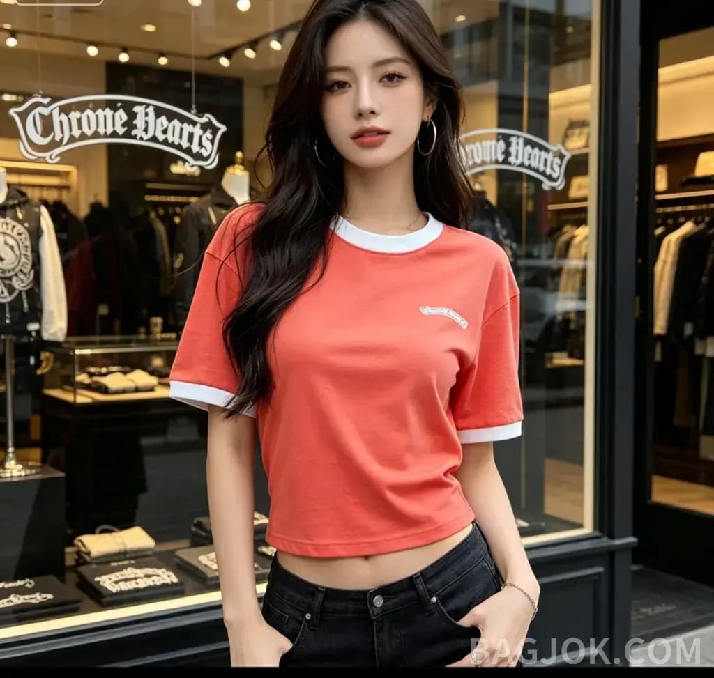 크롬하츠 크롬하츠 홀스슈 서클 크로스 링거 티셔츠 상세 이미지