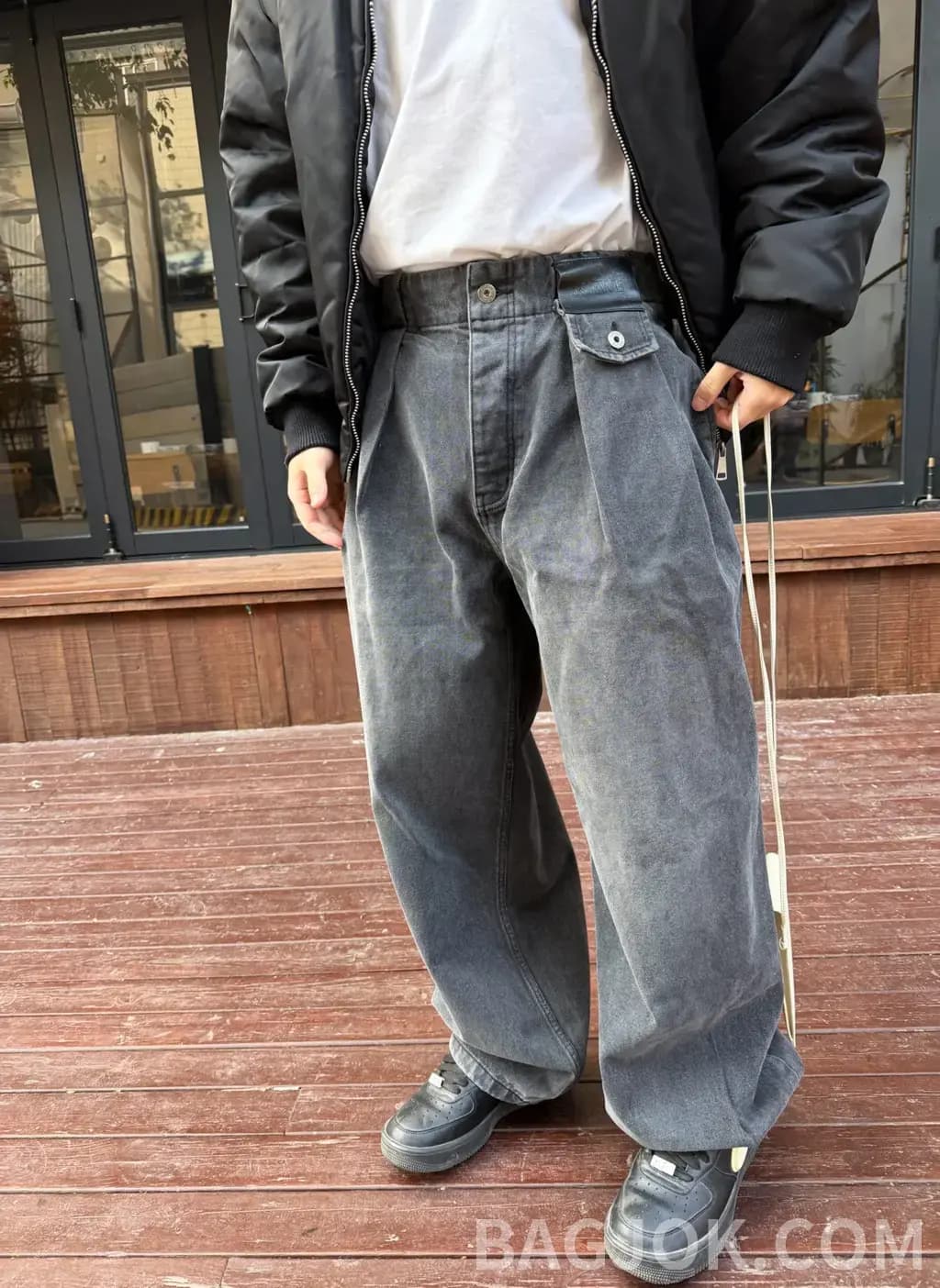 로에베 로에베 하이웨스트 와이드 데님 팬츠 상세 이미지