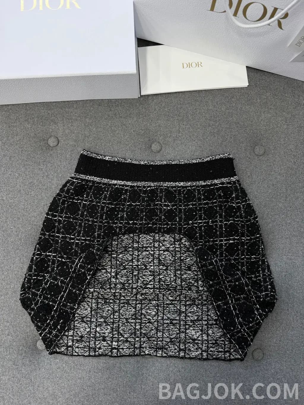 디올 디올 클래식 트위드 미니 스커트 상세 이미지