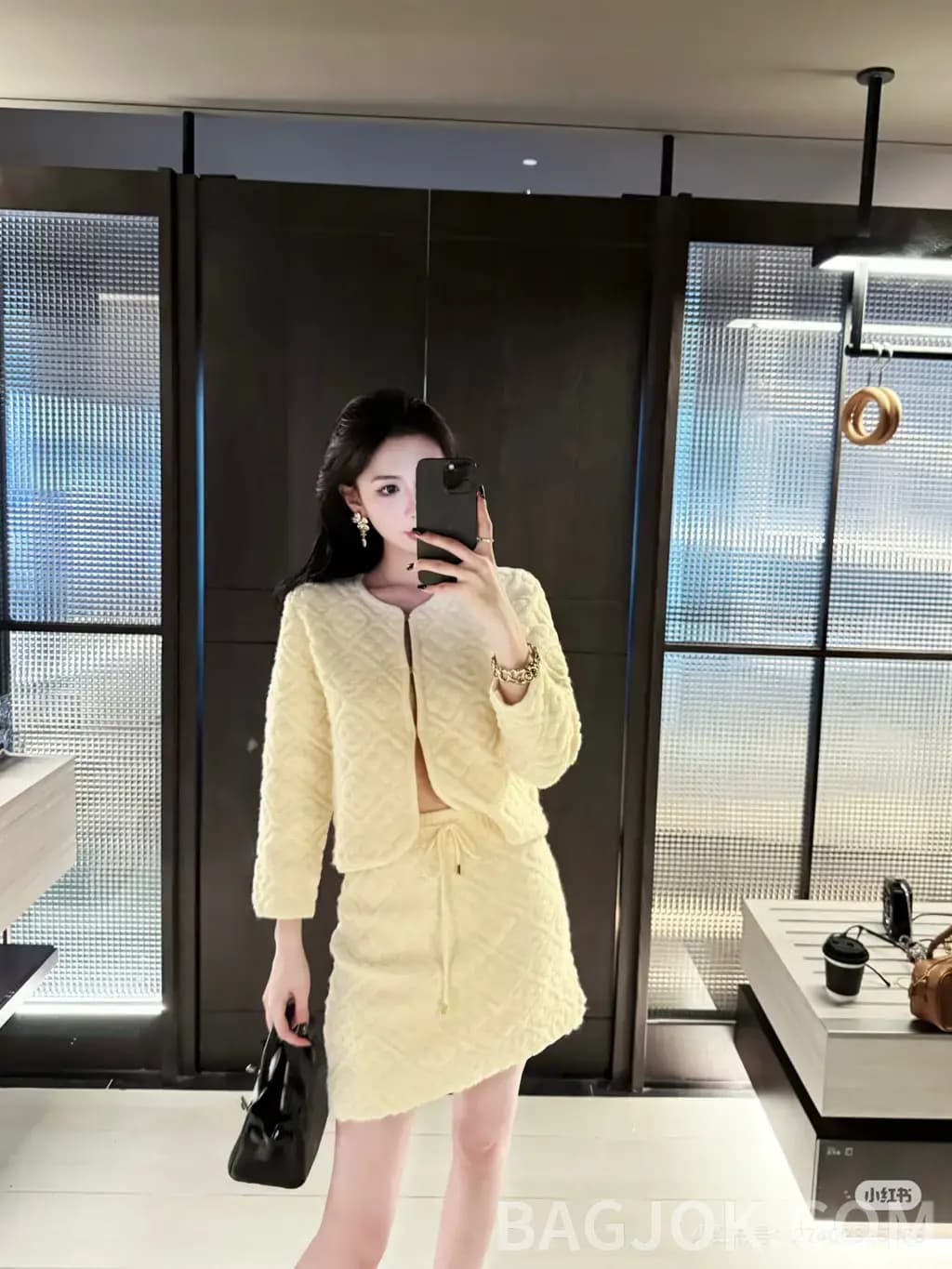 루이비통 루이비통 모노그램 자카드 니트 미니 스커트 상세 이미지