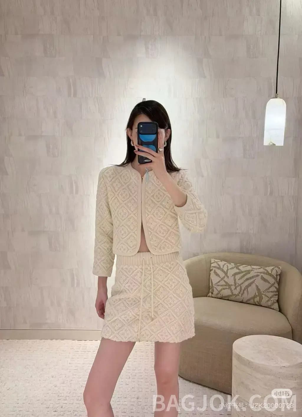 루이비통 루이비통 모노그램 자카드 니트 가디건 상세 이미지