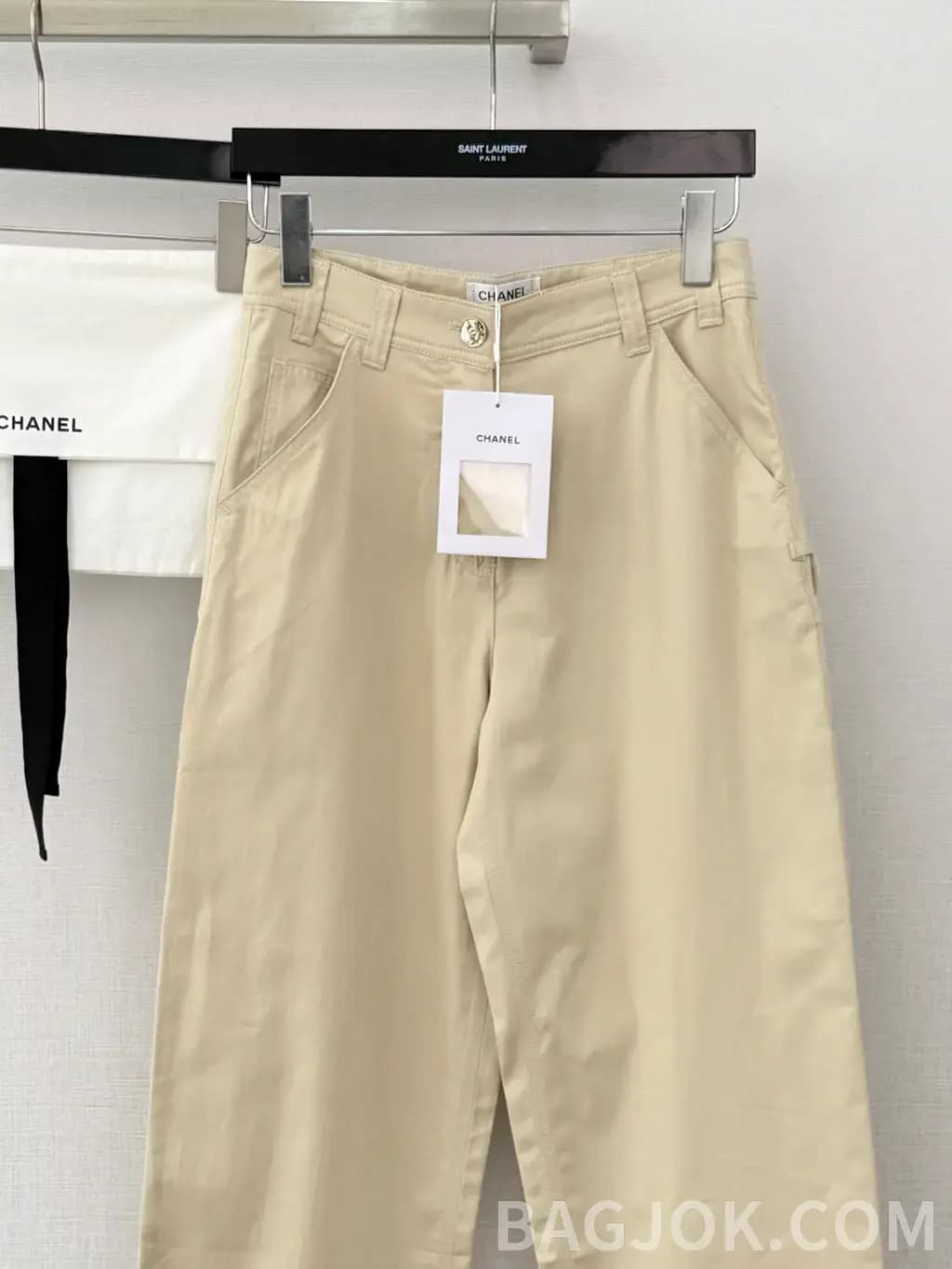 샤넬 샤넬 CC 로고 카고 와이드 팬츠 상세 이미지