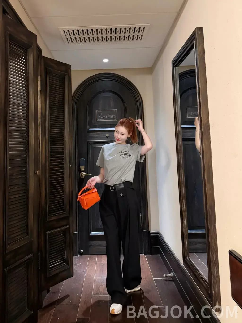 로에베 LOEWE 데님 와이드 팬츠 상세 이미지