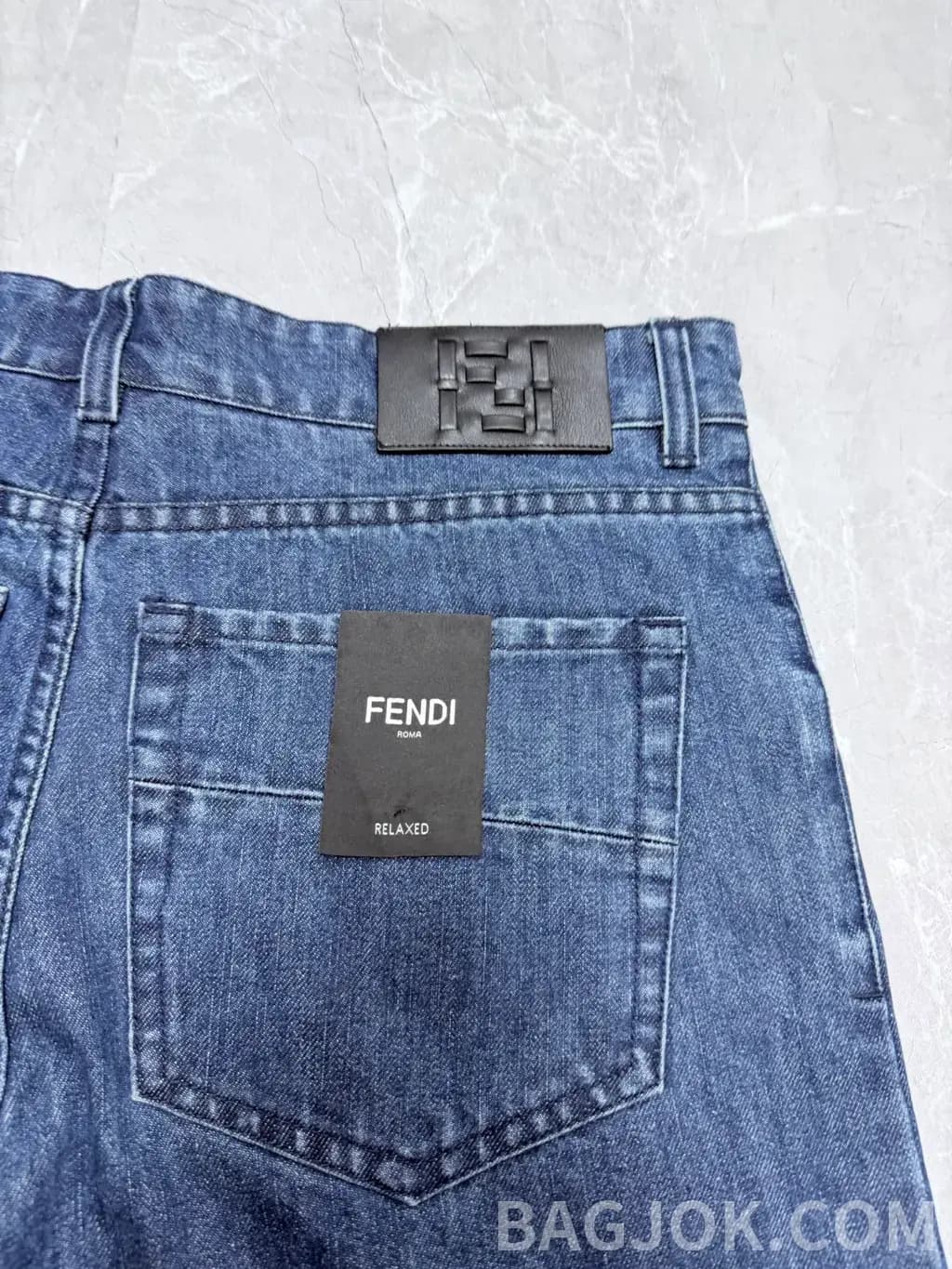 펜디 펜디 FF 패턴 데님 숏팬츠 상세 이미지