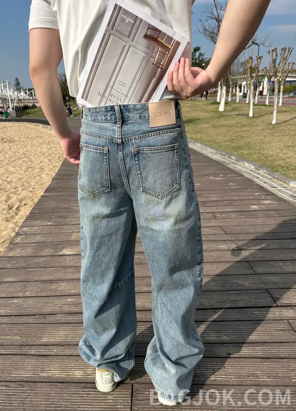 로에베 로에베 와이드 데님 팬츠 상세 이미지