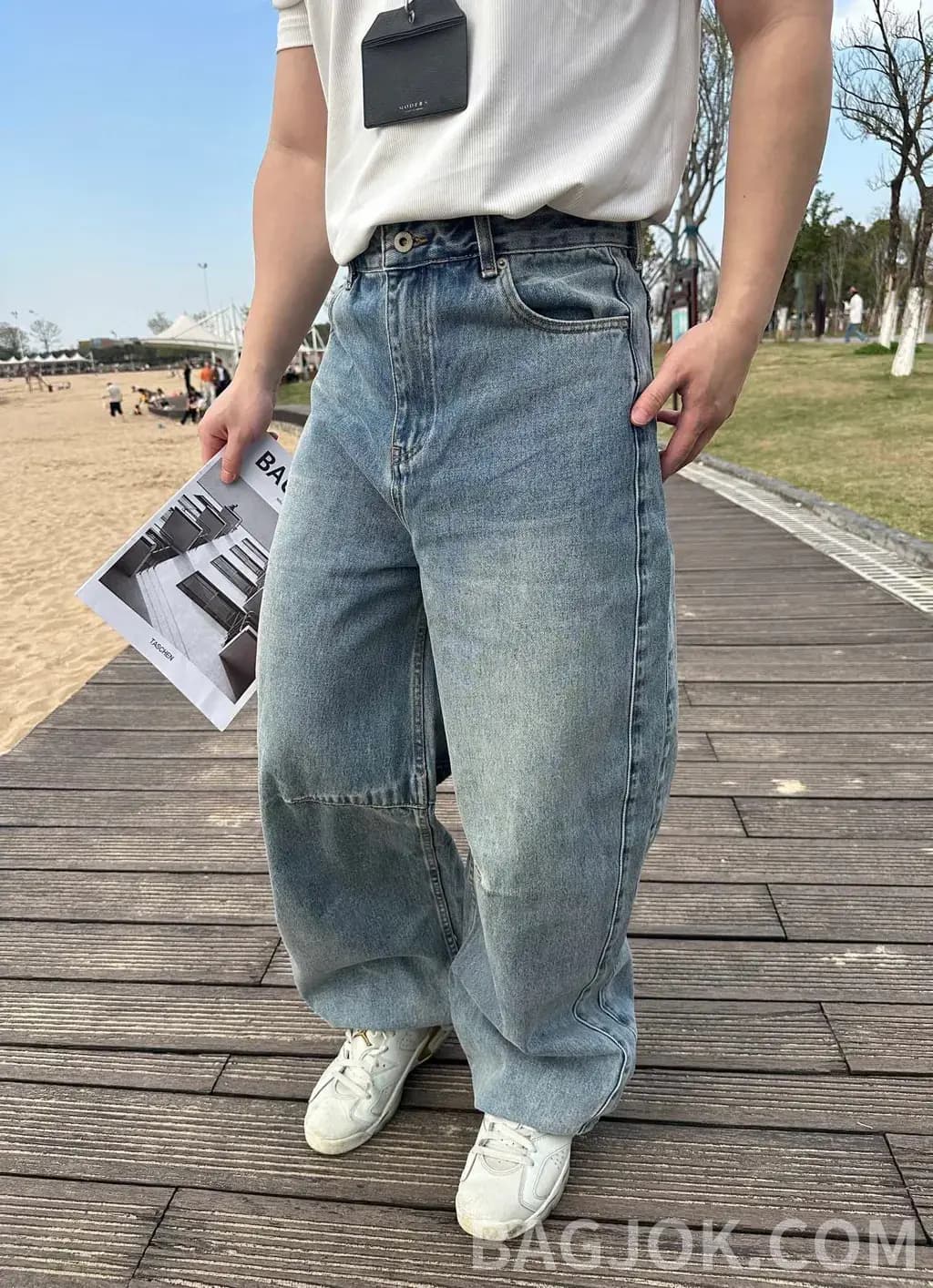 로에베 로에베 와이드 데님 팬츠 상세 이미지