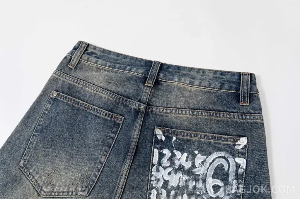 메종 마르지엘라 MAISON MARGIELA 넘버링 페인트 데님 팬츠 상세 이미지