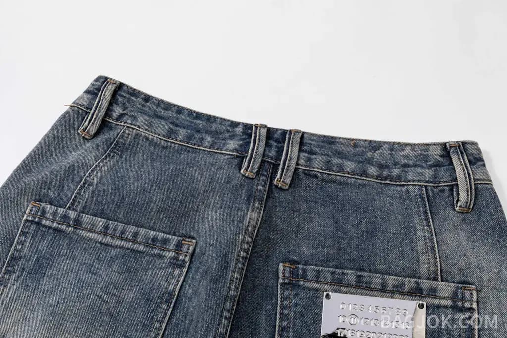 메종 마르지엘라 MAISON MARGIELA 페인트 스플래터 넘버링 데님 쇼츠 상세 이미지
