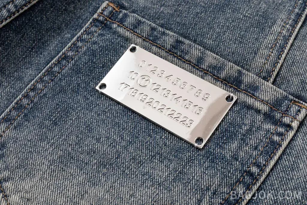 메종 마르지엘라 MAISON MARGIELA 페인트 스플래터 넘버링 데님 쇼츠 상세 이미지