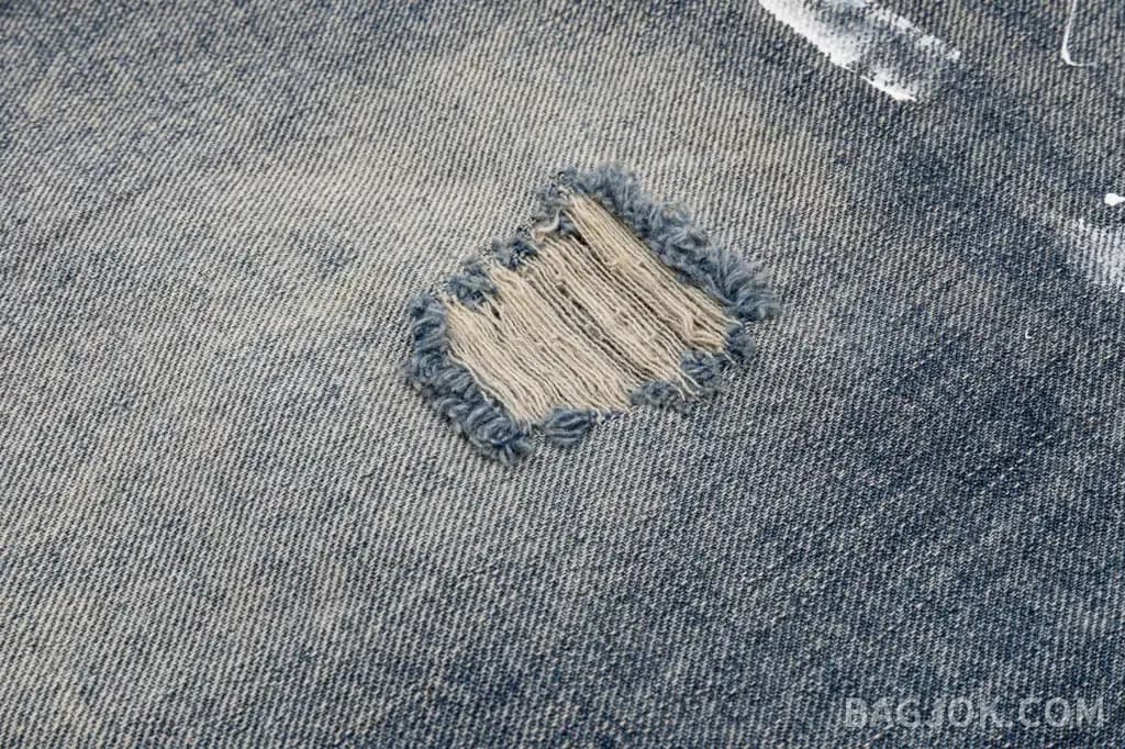 메종 마르지엘라 MAISON MARGIELA 페인트 스플래터 넘버링 데님 쇼츠 상세 이미지