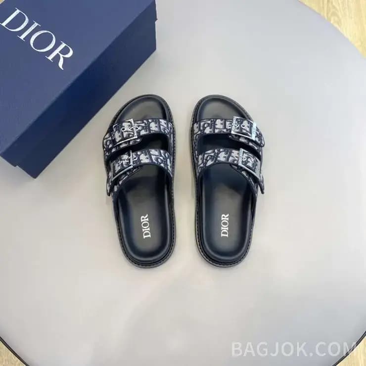디올 디올 아쿠아 샌들 오블리크 자카드 상세 이미지