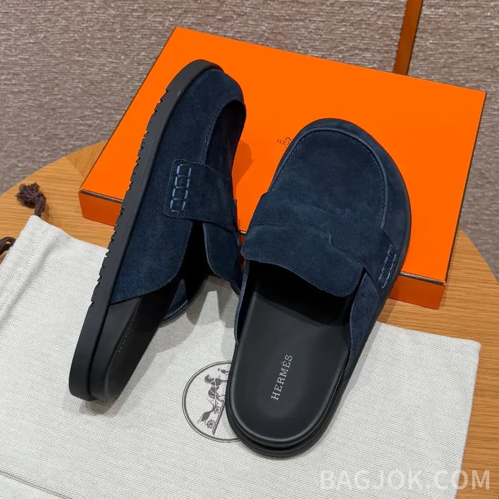 에르메스 에르메스 고(Go) 뮬 샌들(스웨이드) 상세 이미지