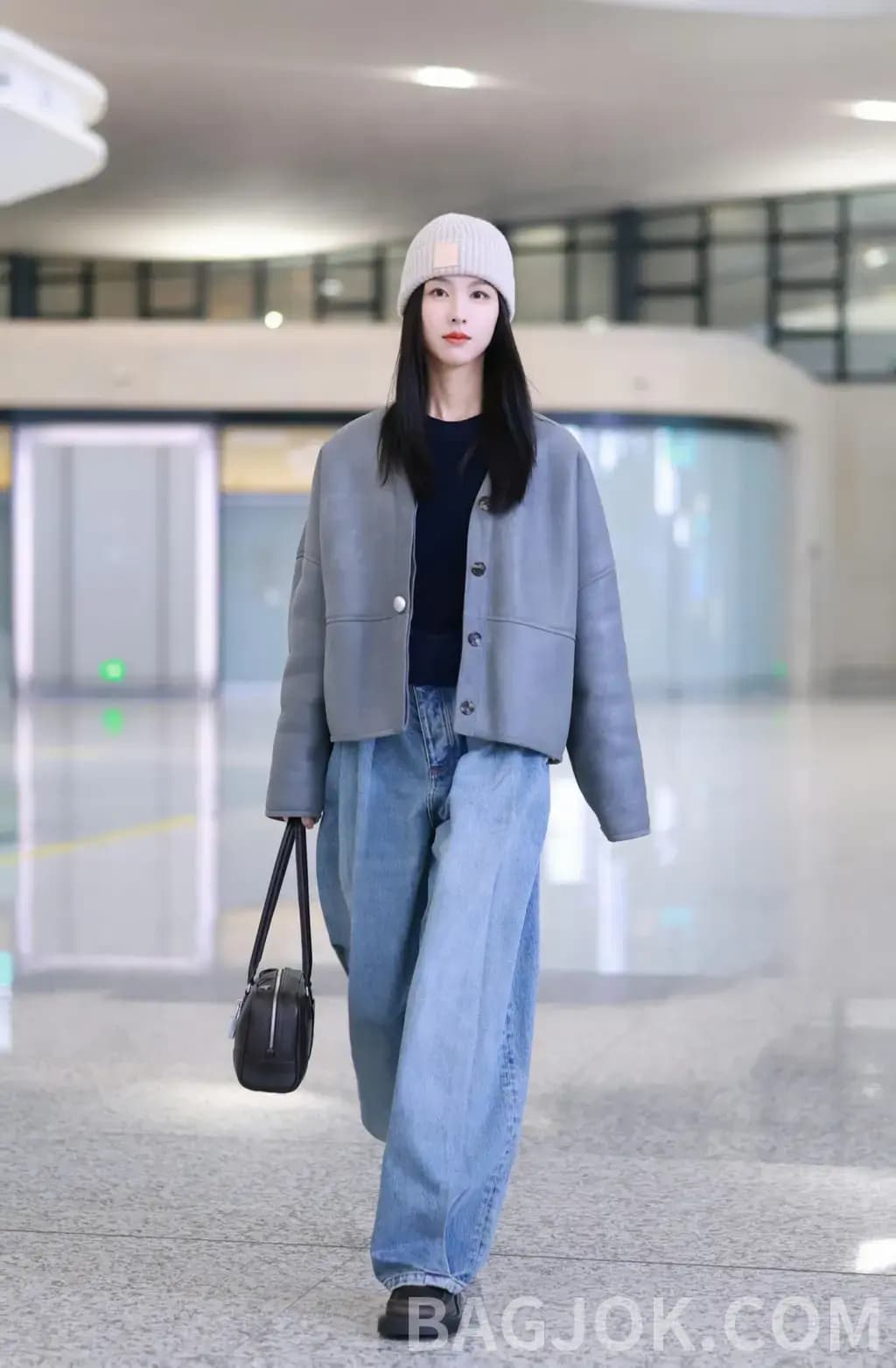 로에베 LOEWE 데님 와이드 팬츠 상세 이미지