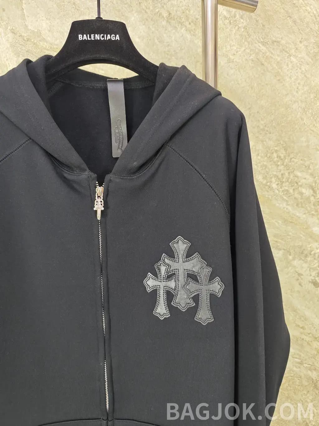 크롬하츠 CHROME HEARTS 트리플 크로스 집업 후드 상세 이미지