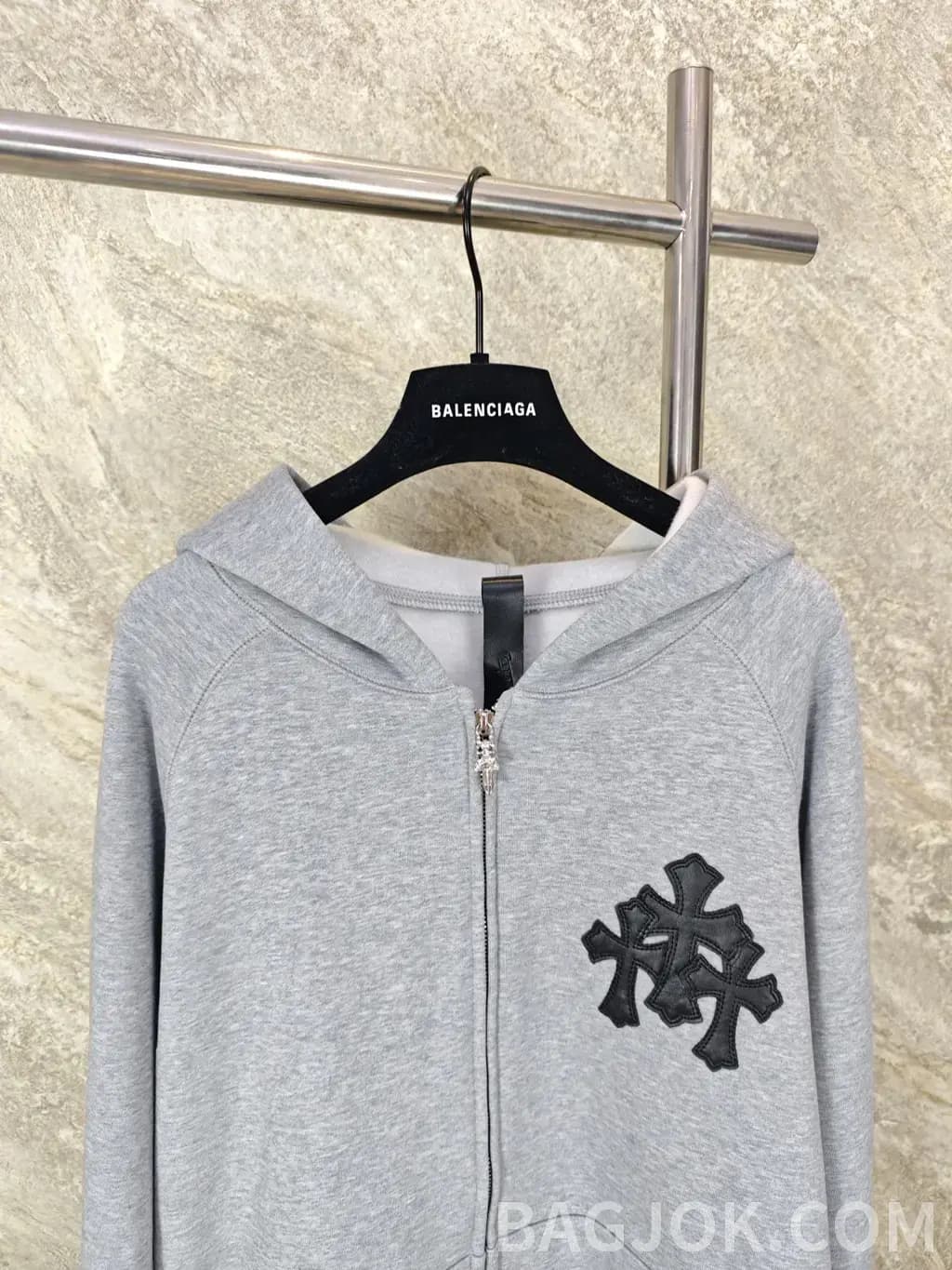 크롬하츠 CHROME HEARTS 트리플 크로스 집업 후드 상세 이미지
