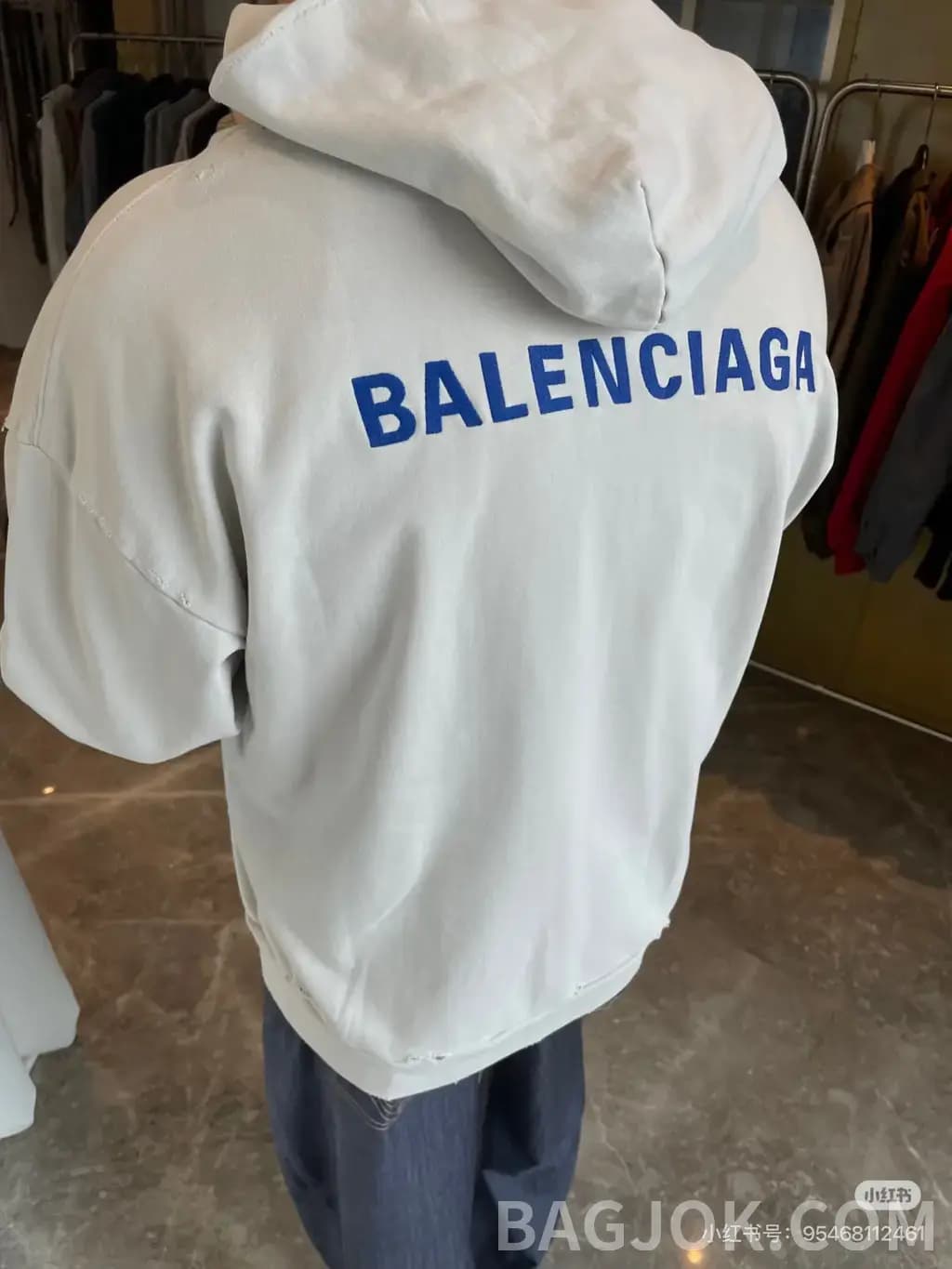 발렌시아가 BALENCIAGA 자수 집업 후드 상세 이미지