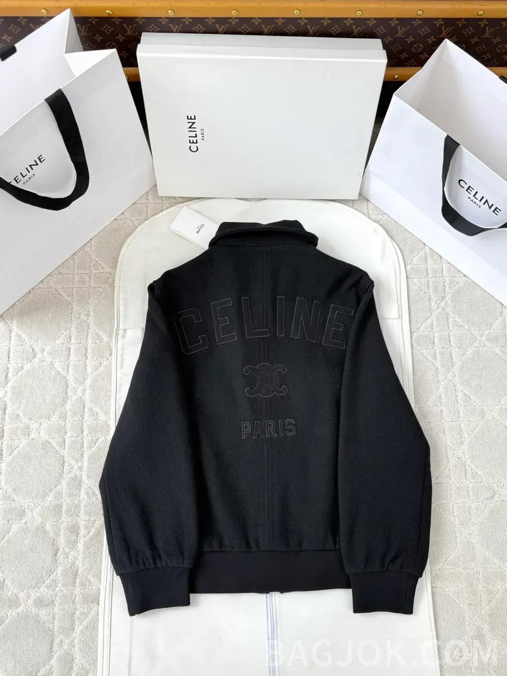 셀린느 CELINE Wool Bomber Jacket 상세 이미지