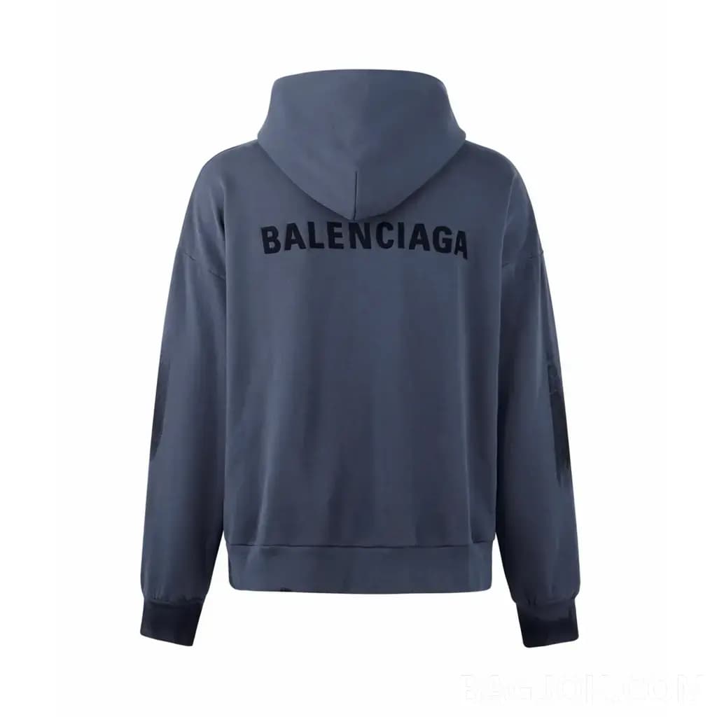 발렌시아가 BALENCIAGA 25SS 워시드 페인팅 후드 집업 상세 이미지