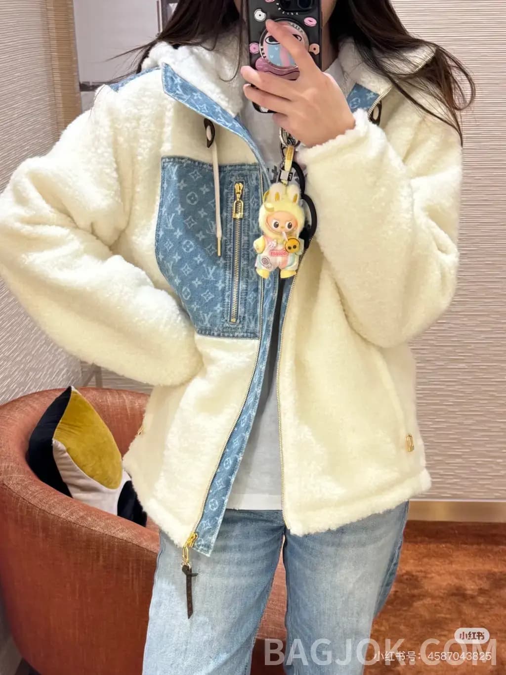 루이비통 LOUIS VUITTON 쉐르파 플리스 후드 집업 상세 이미지
