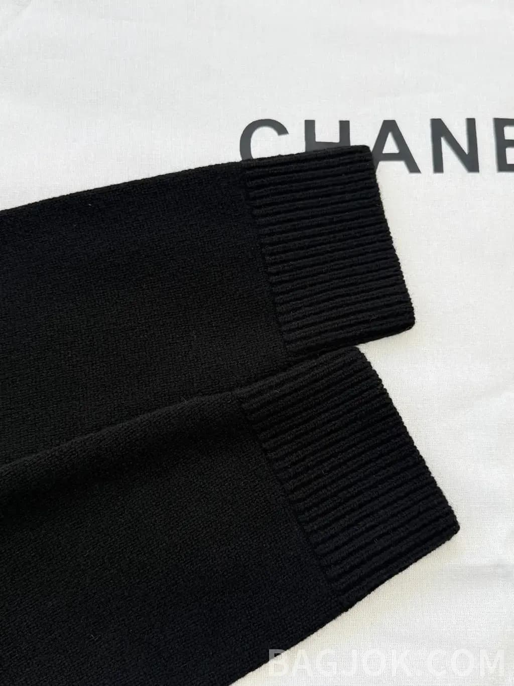샤넬 CHANEL 울 블렌드 크롭 니트 카디건 상세 이미지