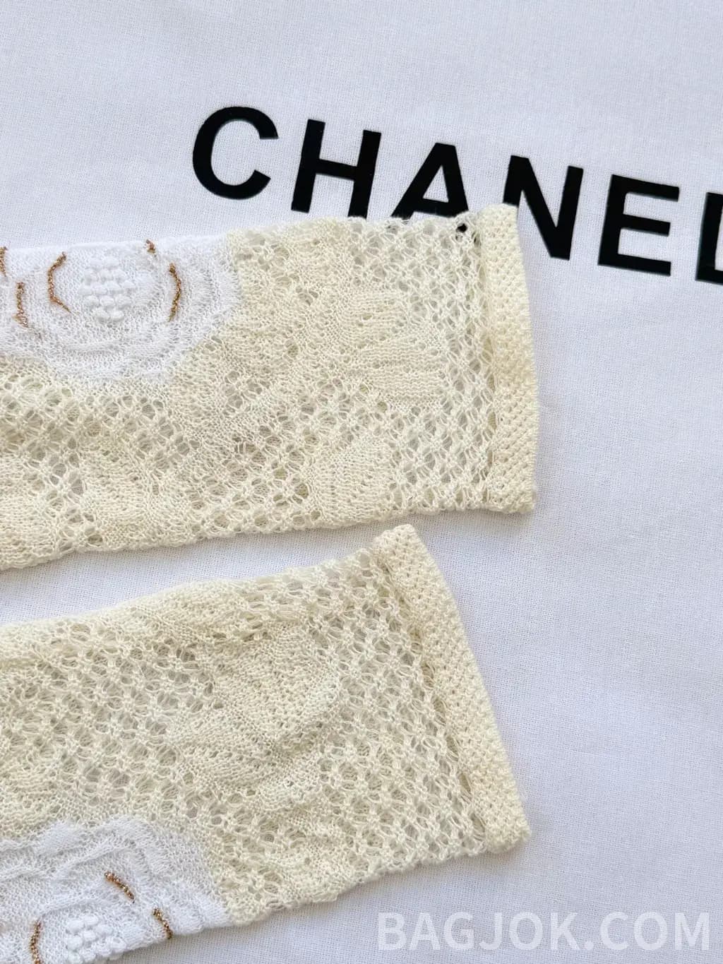 샤넬 CHANEL 오픈워크 레이스 니트 카디건 상세 이미지