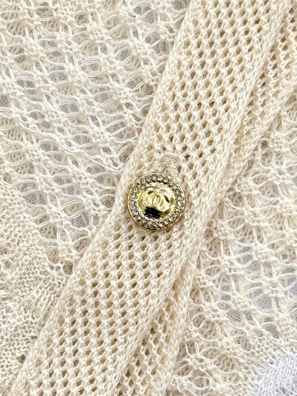 샤넬 CHANEL 오픈워크 레이스 니트 카디건 상세 이미지