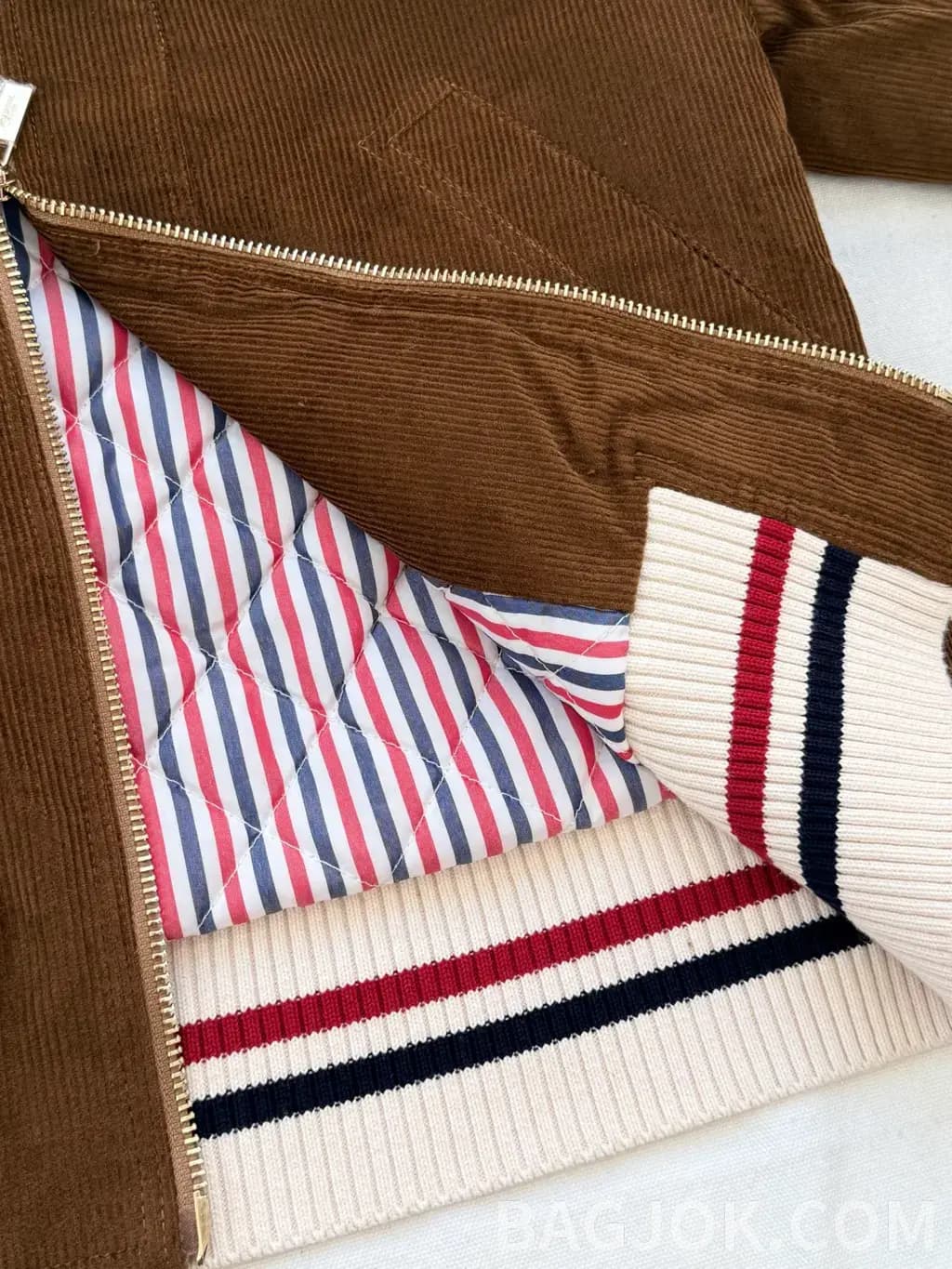 톰브라운 THOM BROWNE 코듀로이 집업 자켓 상세 이미지