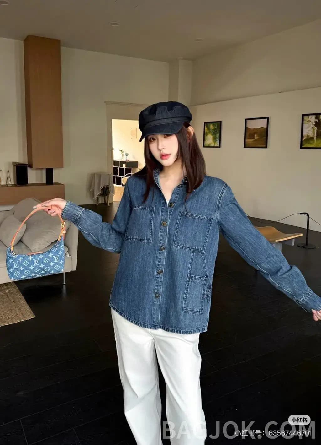 샤넬 CHANEL 데님 유틸리티 셔츠 상세 이미지