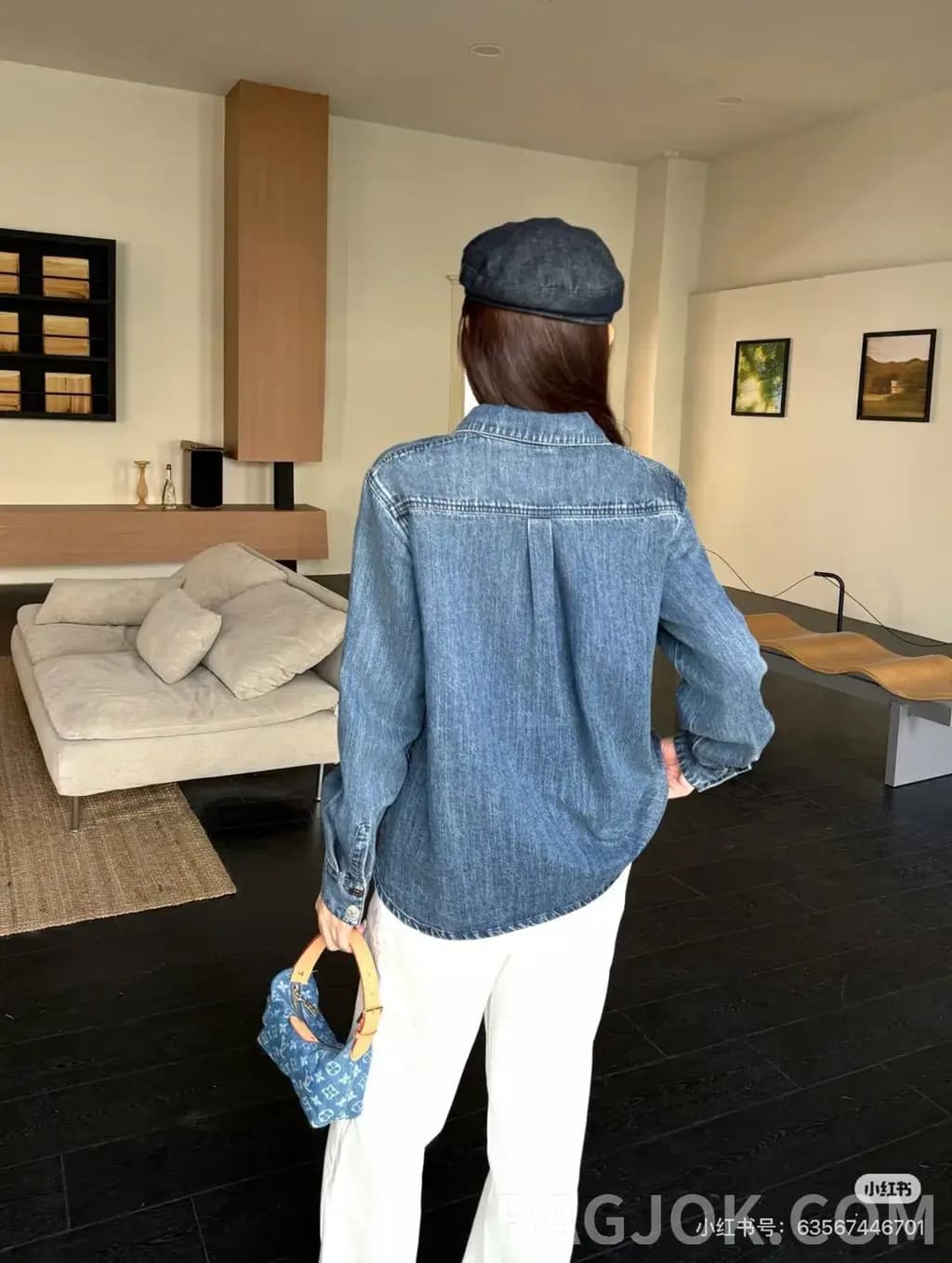 샤넬 CHANEL 데님 유틸리티 셔츠 상세 이미지