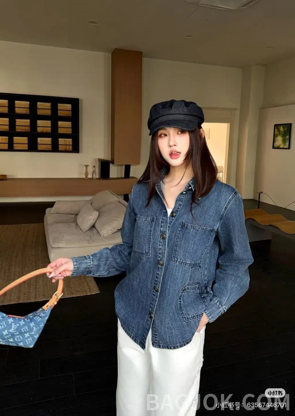 샤넬 CHANEL 데님 유틸리티 셔츠 상세 이미지
