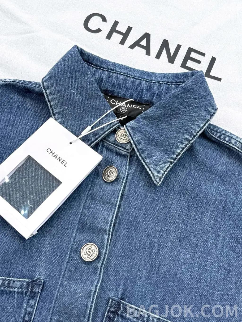 샤넬 CHANEL 데님 유틸리티 셔츠 상세 이미지