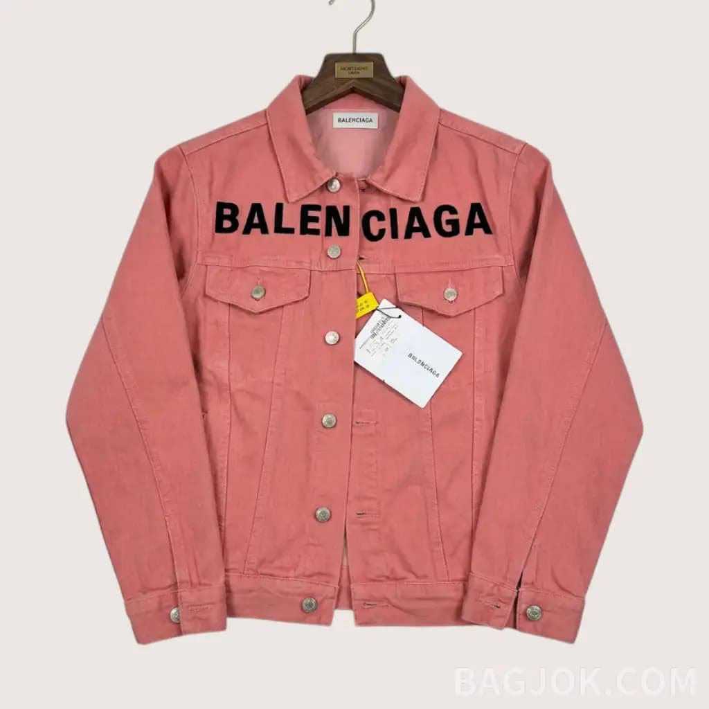 BALENCIAGA 자수 로고 데님 자켓_대표이미지