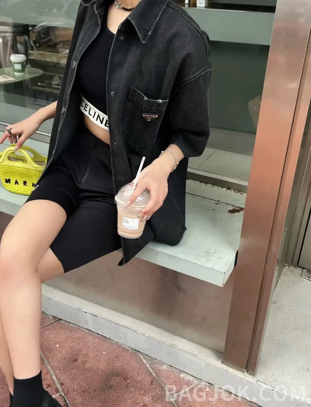 프라다 PRADA 데님 오버자켓 상세 이미지