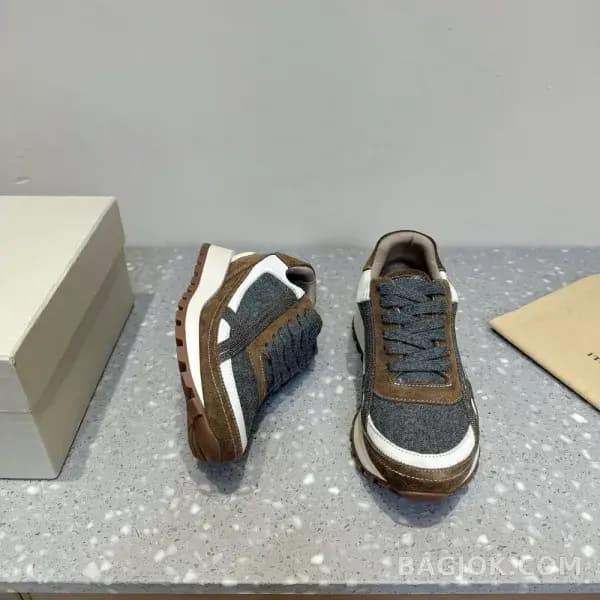 보스넬로쿠치넬리 보스넬로 쿠치넬리 크로스 패널 스니커즈 상세 이미지