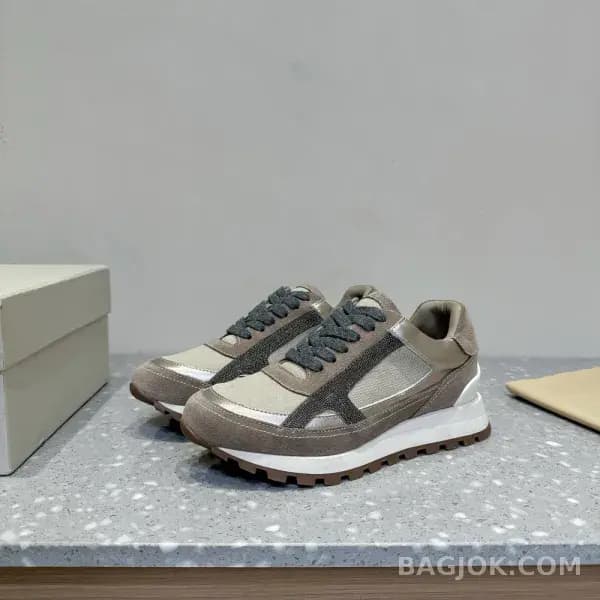 보스넬로쿠치넬리 보스넬로 쿠치넬리 크로스 패널 스니커즈 상세 이미지