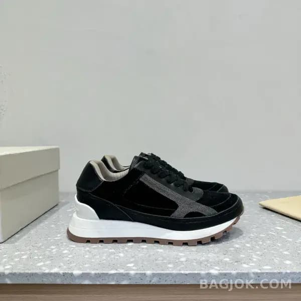 보스넬로쿠치넬리 보스넬로 쿠치넬리 크로스 패널 스니커즈 상세 이미지