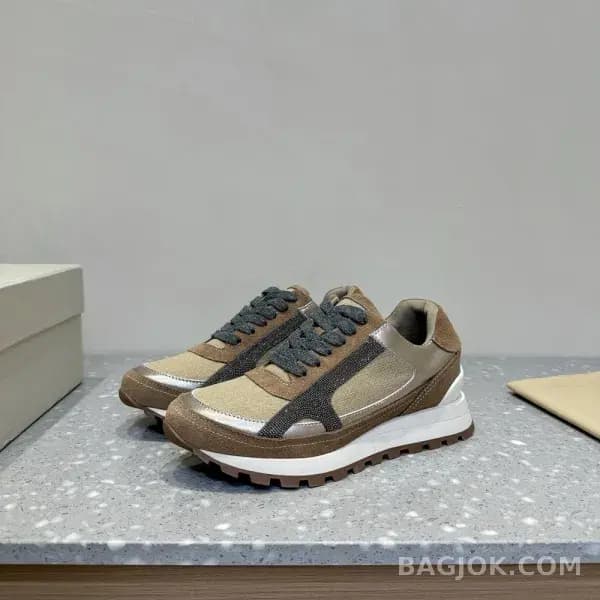 보스넬로쿠치넬리 보스넬로 쿠치넬리 크로스 패널 스니커즈 상세 이미지