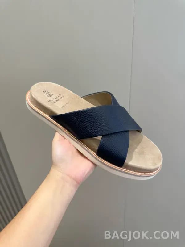 보스넬로쿠치넬리 보스넬로 쿠치넬리 크로스 스트랩 슬리퍼 상세 이미지